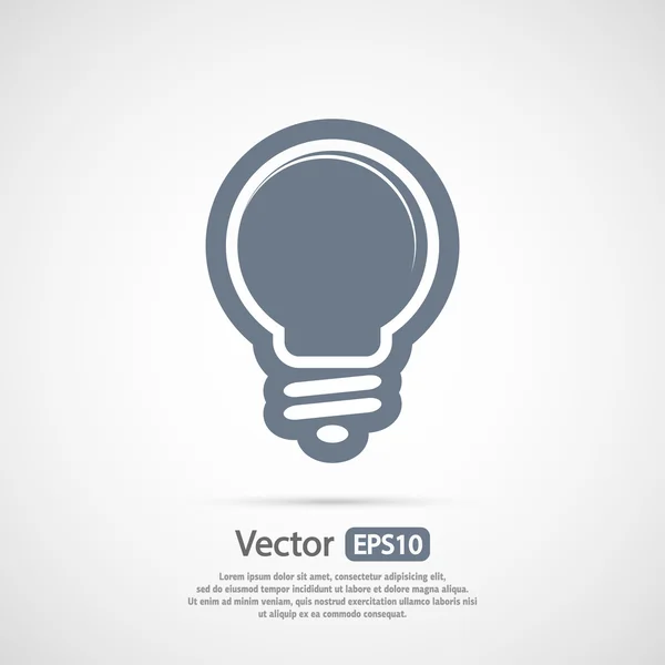 Icono de bombilla — Vector de stock