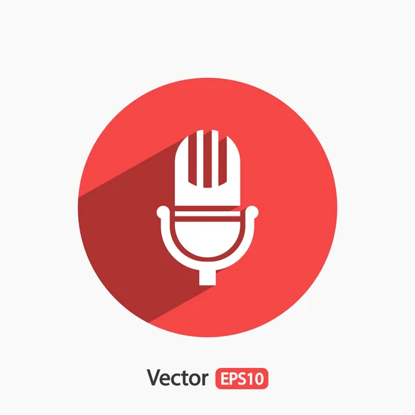 Microphone Icon Design — Stock Vector