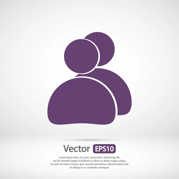 Icono de gente de negocios — Vector de stock