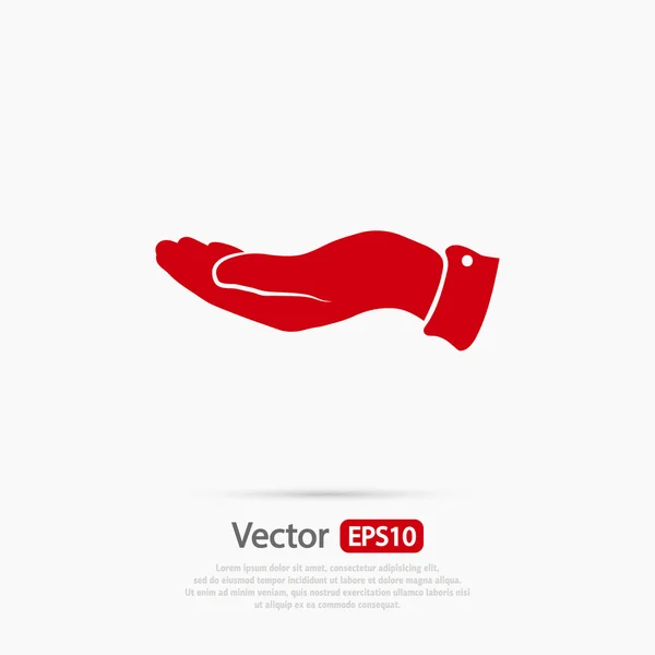 Design de ícone mão — Vetor de Stock