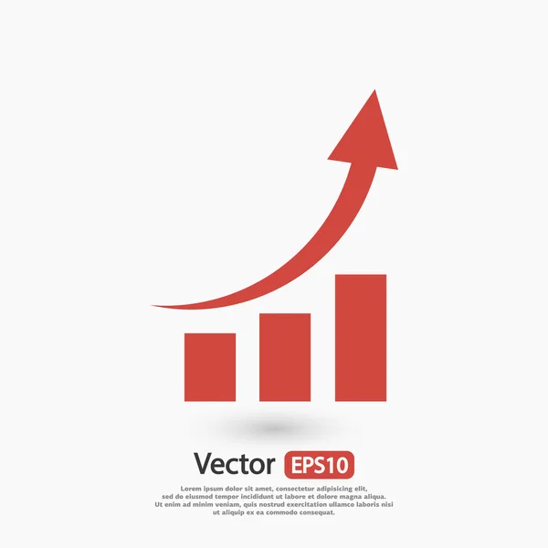 Infográfico, ícone gráfico — Vetor de Stock