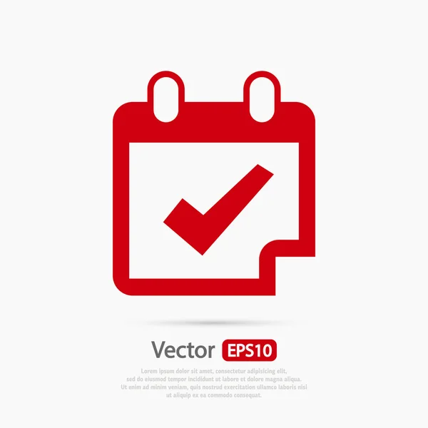 Naptár ikonra design — Stock Vector