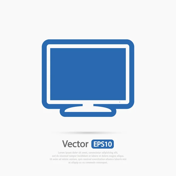 Monitor pictogram ontwerp — Stockvector