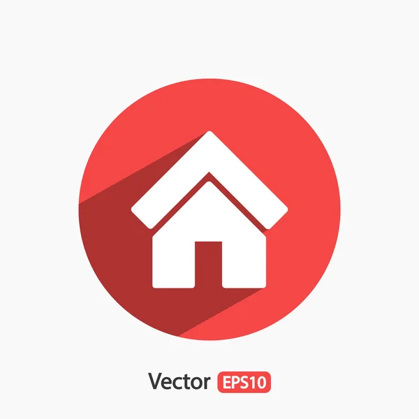 Icona Flat House . — Vettoriale Stock