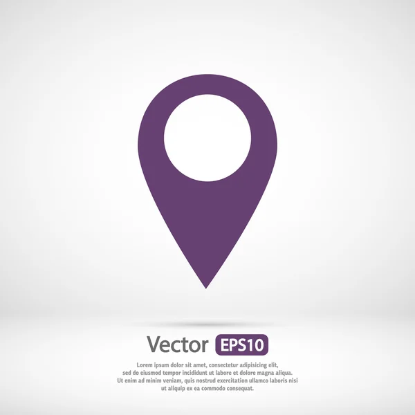 Icono de marca, puntero — Vector de stock