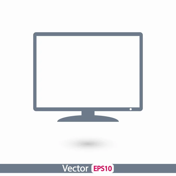Monitor ikona designu — Wektor stockowy