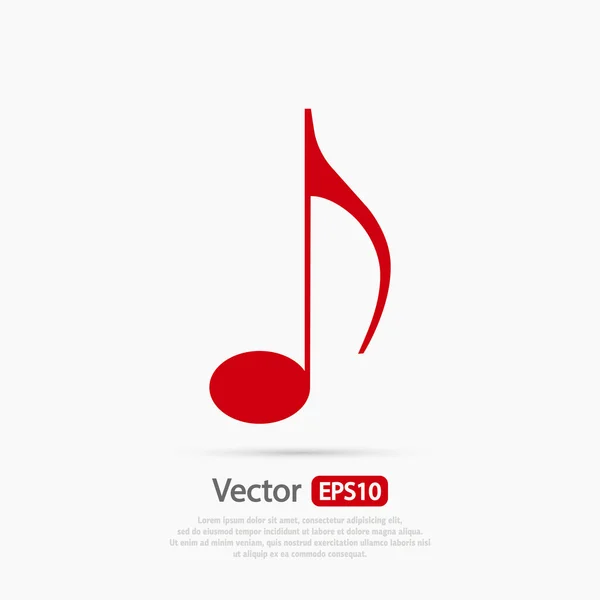 Design icône de musique — Image vectorielle