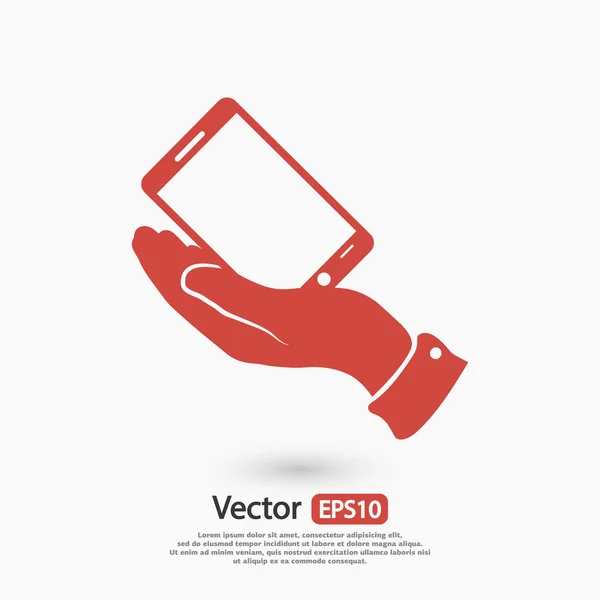 Mobiele smartphone pictogram — Stockvector