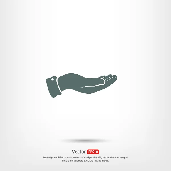 Hand pictogram ontwerp — Stockvector