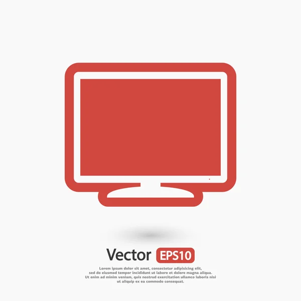 Monitoru ikony designu — Stockový vektor
