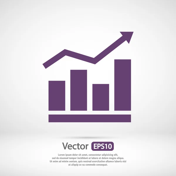 Infographic, chart  icon — Stock Vector