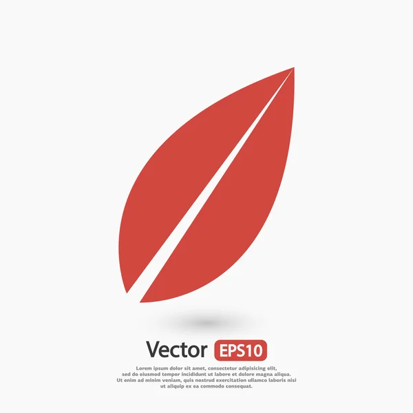 Boom blad pictogram — Stockvector