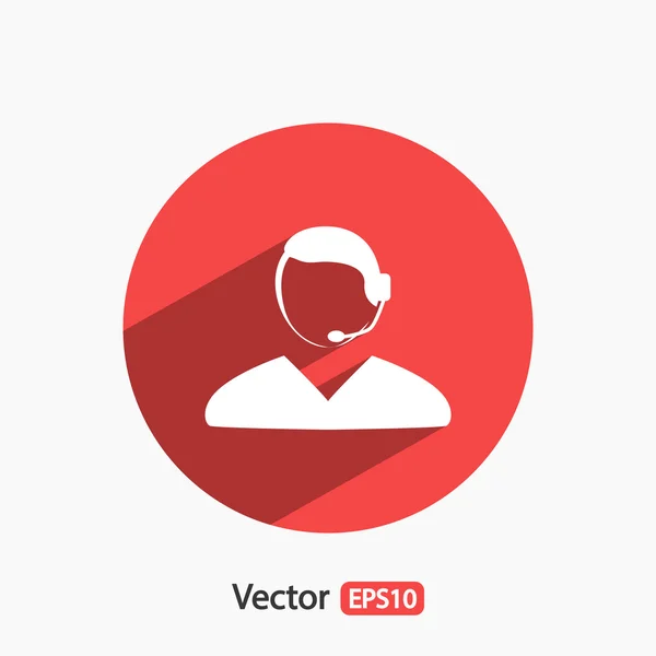Icono del centro de llamadas — Vector de stock