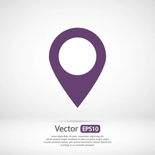 Icono de marca, puntero — Vector de stock