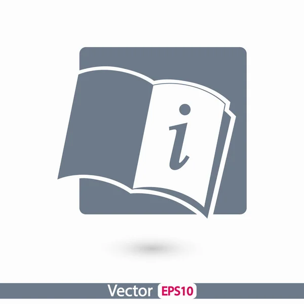 Icono de libro abierto — Vector de stock