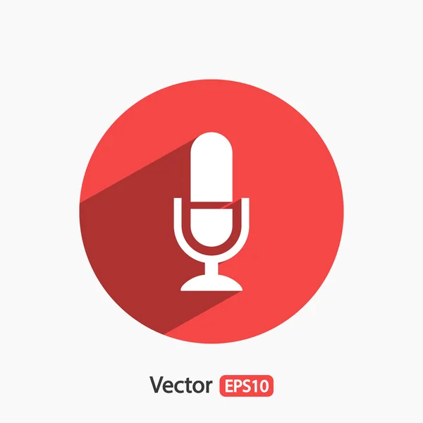 Microphone Icon Design — Stock Vector