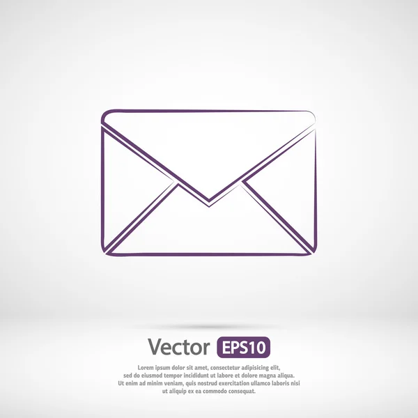 Pictogram envelop post — Stockvector