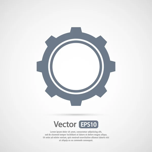 Icono de engranaje diseño — Vector de stock