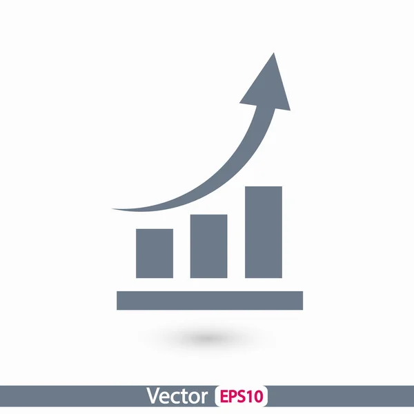 Infographic, grafiek pictogram — Stockvector