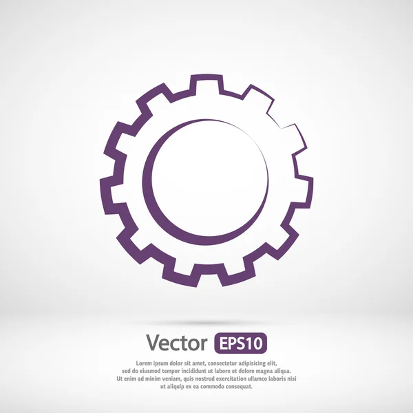 Icono de engranaje diseño — Vector de stock