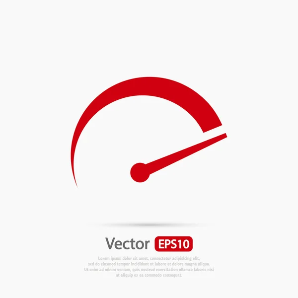 Tachometer icon illustration — Stock Vector