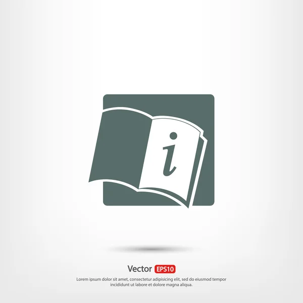 Icono de libro abierto — Vector de stock