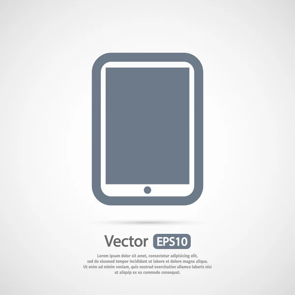 Tableta digital moderna icono de PC — Archivo Imágenes Vectoriales