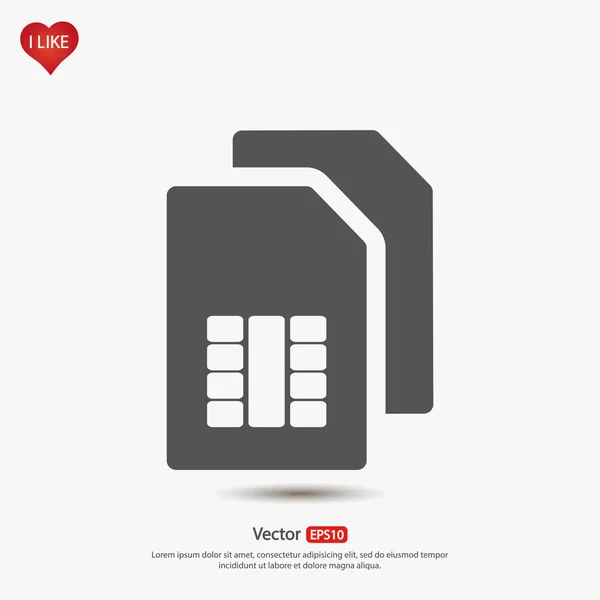 Icona della scheda SIM — Vettoriale Stock