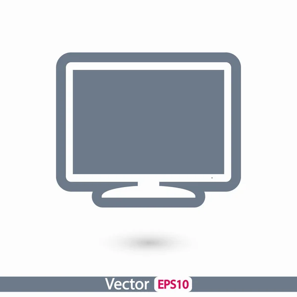 Diseño del icono del monitor — Vector de stock