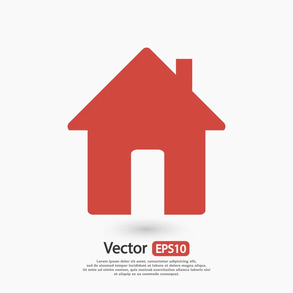 Dům ikony designu — Stockový vektor