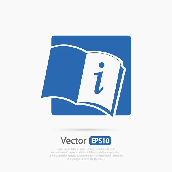 Icono de libro abierto — Vector de stock