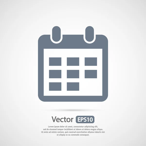 Kalender ikon design — Stock vektor