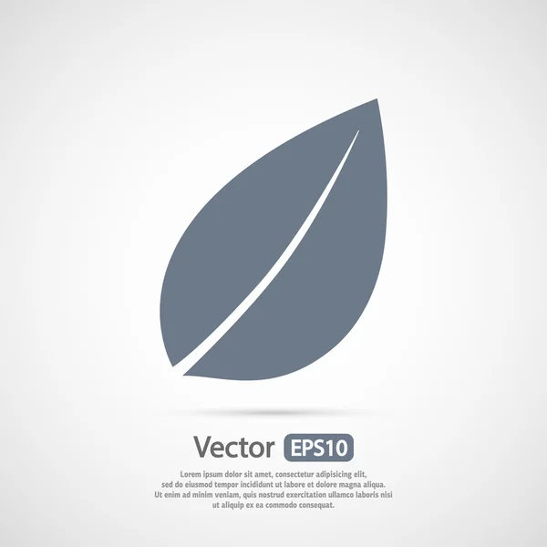 Icono hoja de árbol — Vector de stock