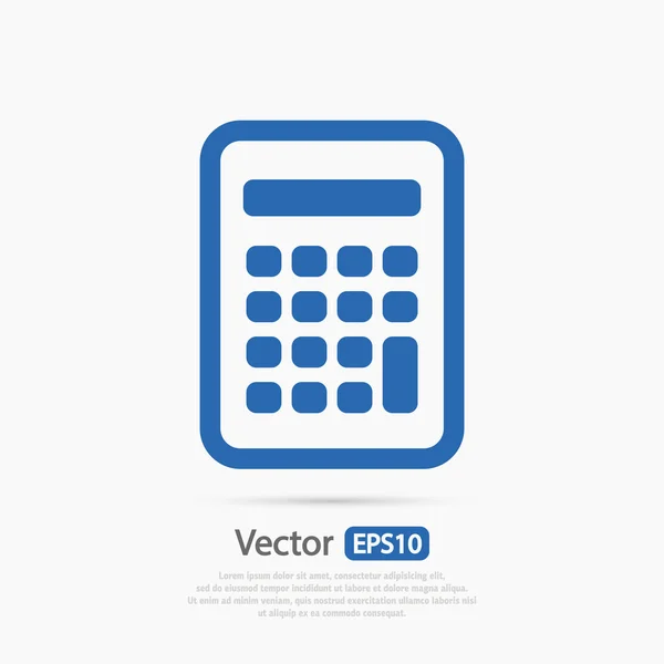 Kalkylator ikon design — Stock vektor