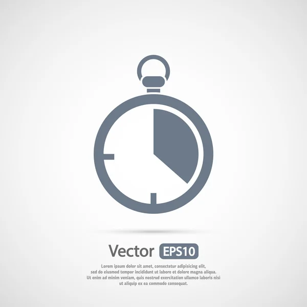 Diseño de icono de cronómetro — Vector de stock