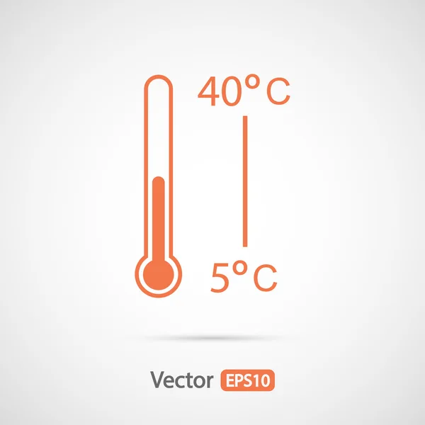 Conception d'icône de thermomètre — Image vectorielle