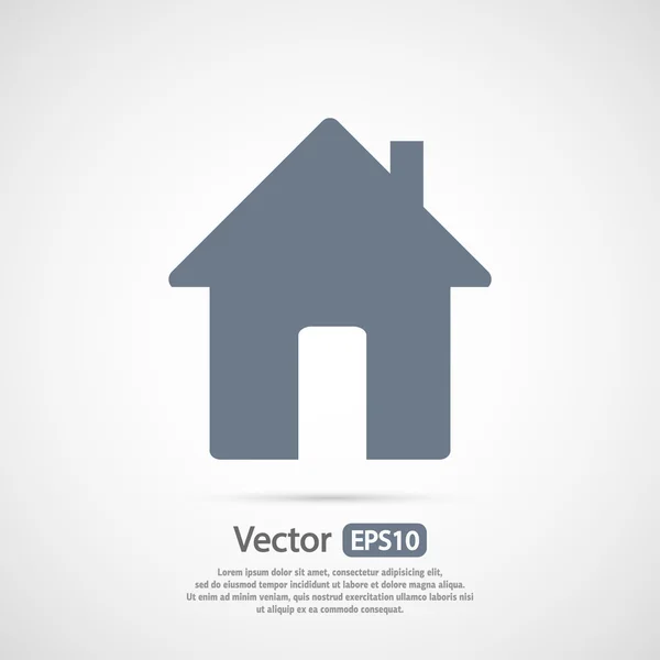 Casa icono de diseño — Vector de stock