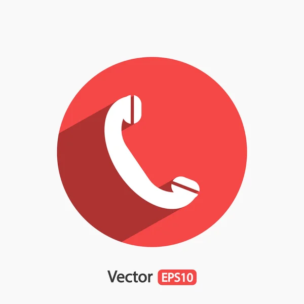 Phone, flat icon — Stock Vector