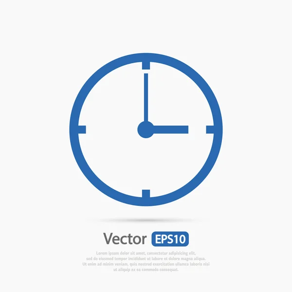 Klockan ikon design — Stock vektor