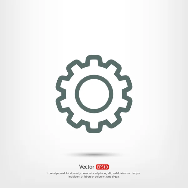 Gear icon design — Stock Vector