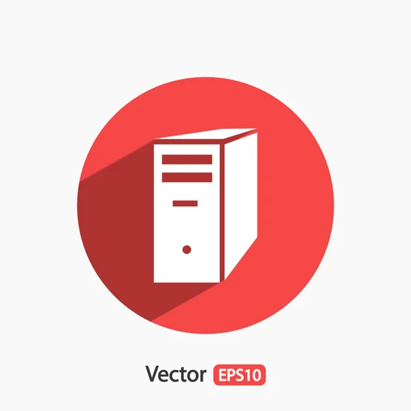 Pictogram van de server van de computer — Stockvector