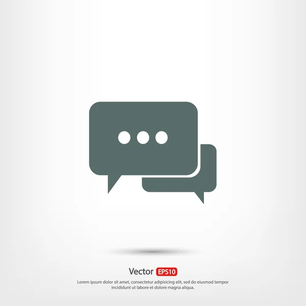 Speech bubble Icon — Stock Vector