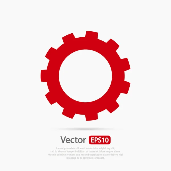 Gear icon design — Stock Vector