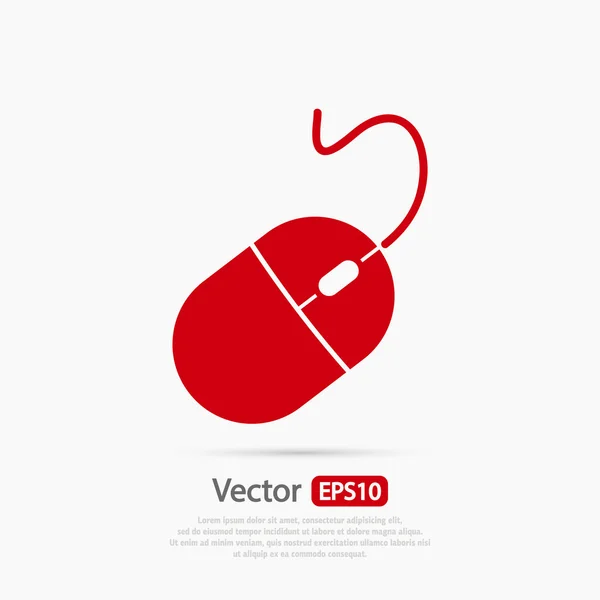 Icono del ratón ordenador — Vector de stock