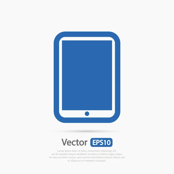 Pictogram van moderne digitale tablet pc — Stockvector