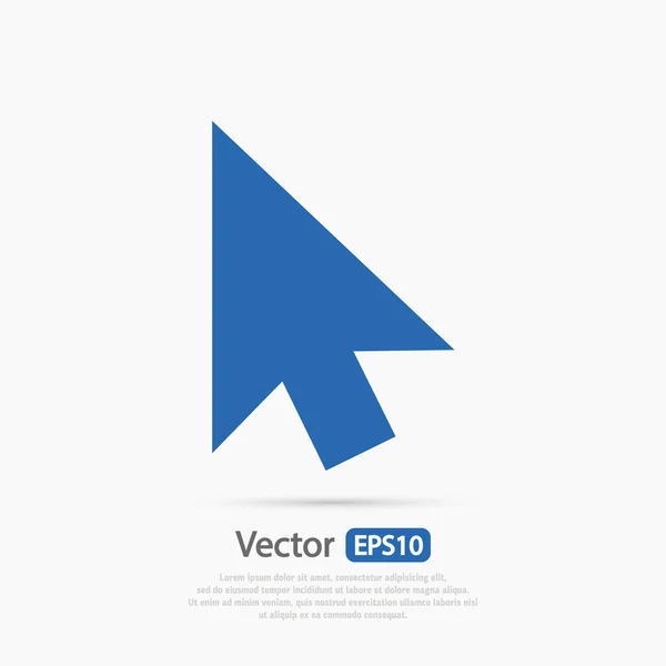 Kurzory ikona, plochý design styl — Stockový vektor