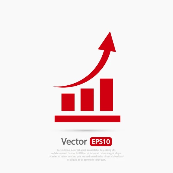 Infografica, icona del grafico — Vettoriale Stock