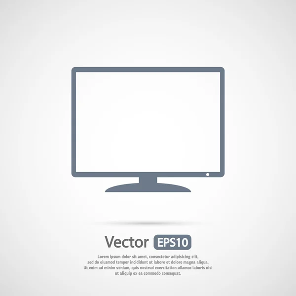 Monitor ikona designu — Wektor stockowy