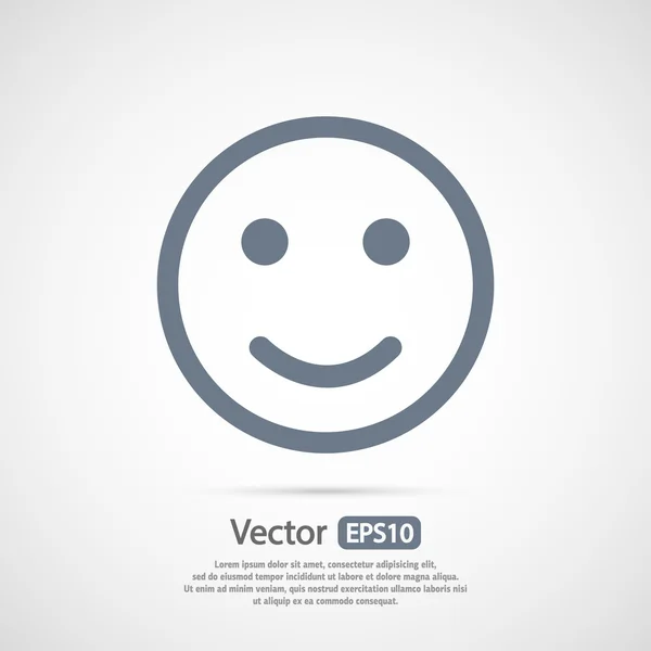 Sonrisa icono de diseño — Archivo Imágenes Vectoriales