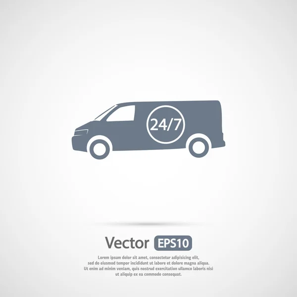 Icono de carga. Servicio de entrega — Vector de stock